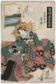 Shinagawa Wakana de la wakanaya 1823 Keisai Ukiyoye